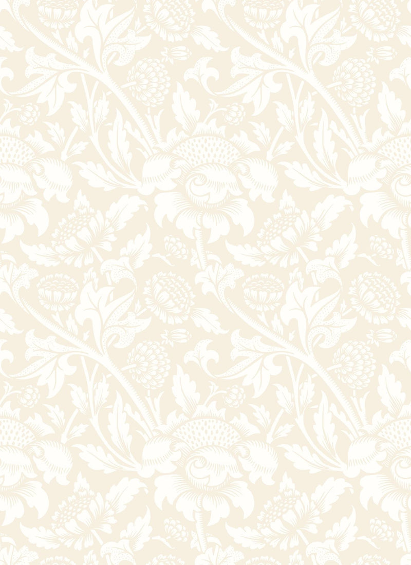 HWA1241W Damask Trail Linen Wallpaper by Hoopla Walls