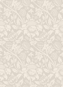 HWA1242W Damask Trail Stone Wallpaper by Hoopla Walls