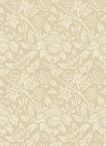 HWA1243W Damask Trail Hemp Wallpaper by Hoopla Walls