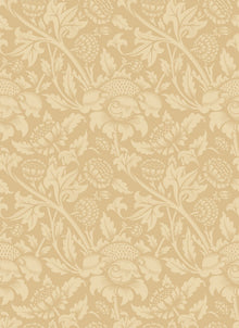 HWA1244W Damask Trail Gold Wallpaper by Hoopla Walls