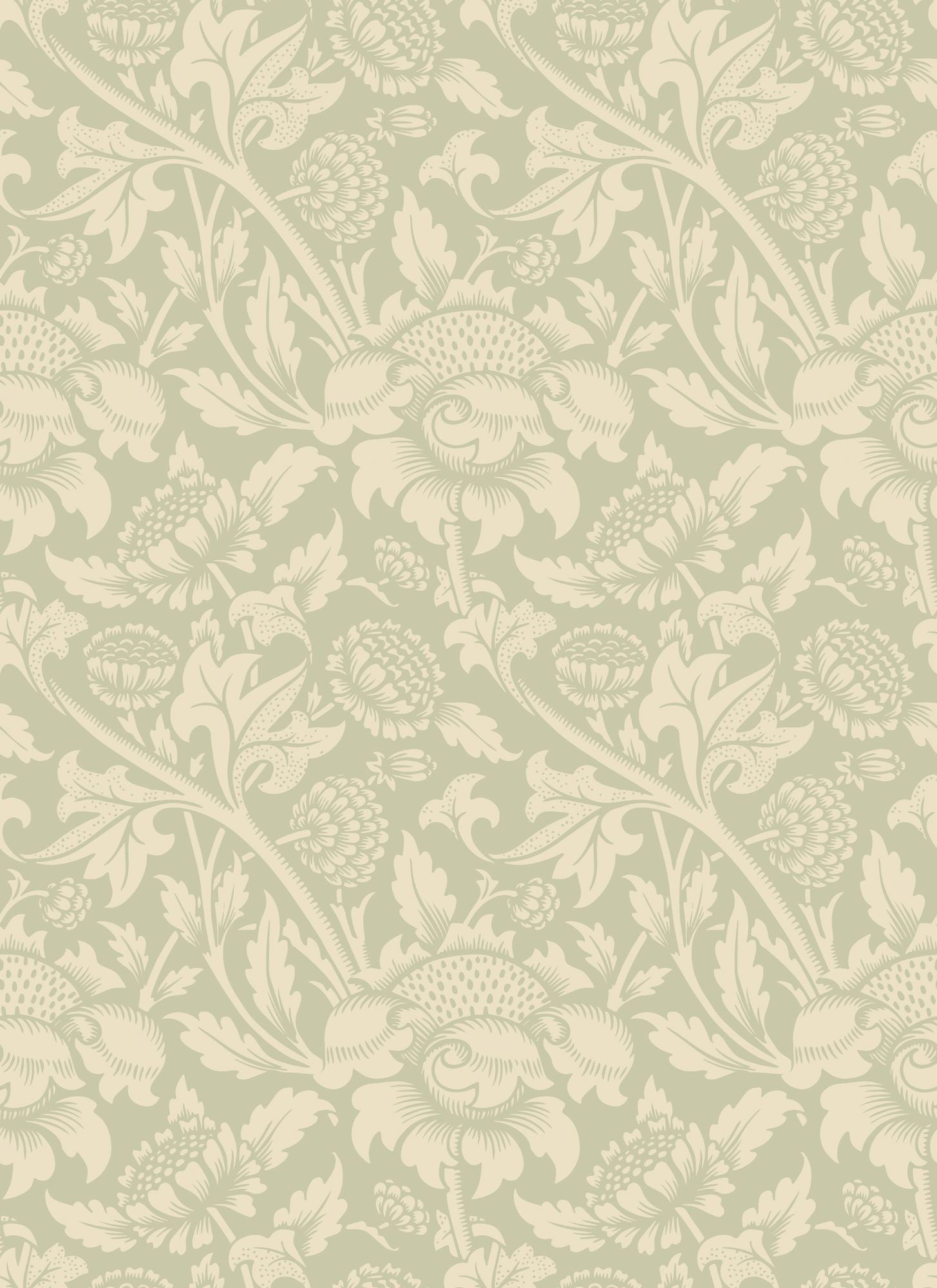 HWA1245W Damask Trail Bamboo Wallpaper by Hoopla Walls