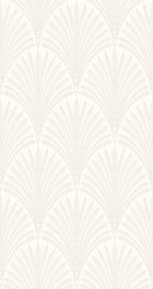 HWA1254W Leaf Fan Chalk Wallpaper by Hoopla Walls
