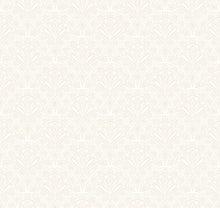 HWA1267W Ditsy Deco Fan Linen Wallpaper by Hoopla Walls