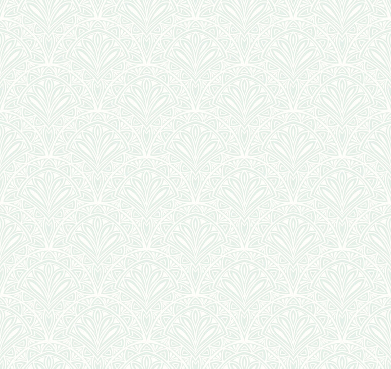 HWA1268W Ditsy Deco Fan Sky Wallpaper by Hoopla Walls