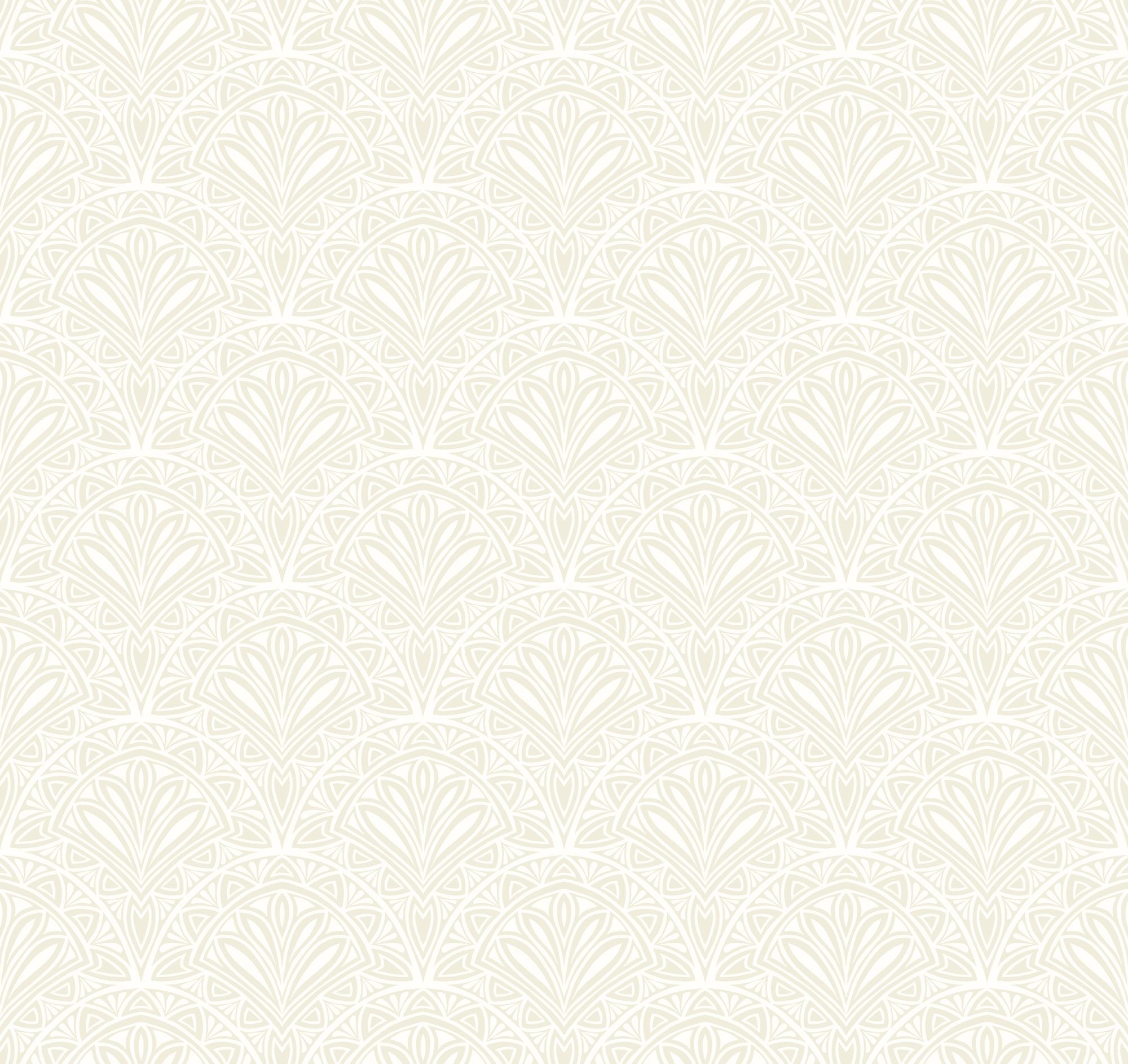 HWA1269W Ditsy Deco Fan Sage Wallpaper by Hoopla Walls