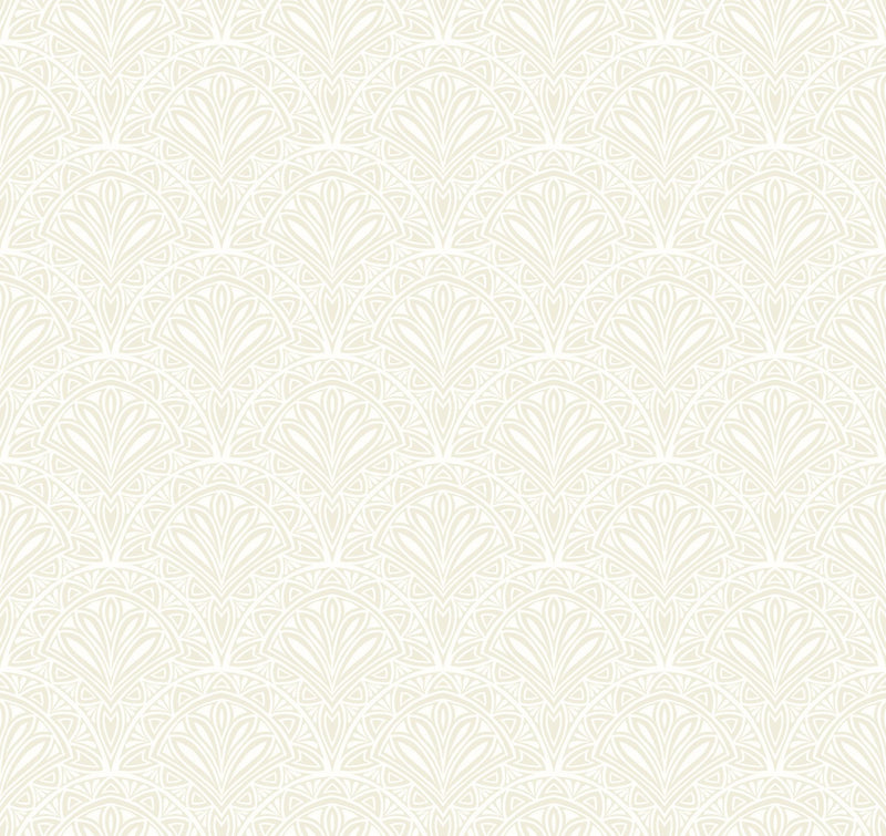 HWA1269W Ditsy Deco Fan Sage Wallpaper by Hoopla Walls