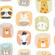 Picture Perfect Toffee Apple Peekaboo Wallpaper by Hoopla Walls