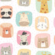 Picture Perfect Sugar Almond Peekaboo Wallpaper by Hoopla Walls