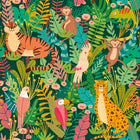 HWA1273W Animal Kingdom Lush Forest Wallpaper by Hoopla Walls