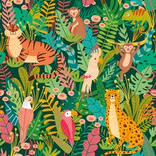 HWA1273W Animal Kingdom Lush Forest Wallpaper by Hoopla Walls