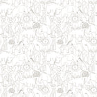 HWA1276W Animal Doodle Smoke Wallpaper by Hoopla Walls