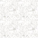 Animal Doodle Smoke Peekaboo Wallpaper by Hoopla Walls