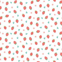 HWA1285W Strawberry Sprinkles Scarlet Wallpaper by Hoopla Walls