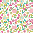 HWA1287W Folk Floral Tutti Frutti Wallpaper by Hoopla Walls
