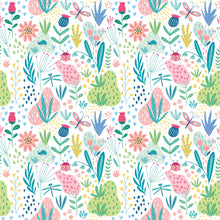 HWA1290W Bug Garden Sky Mix Wallpaper by Hoopla Walls