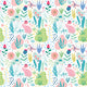 Bug Garden Sky Mix Peekaboo Wallpaper by Hoopla Walls