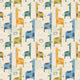 Giraffe Friends Denim Mix Peekaboo Wallpaper by Hoopla Walls