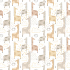 HWA1299W Giraffe Friends Marshmallow Wallpaper by Hoopla Walls