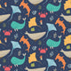 Ocean Adventure Inky Mix Peekaboo Wallpaper by Hoopla Walls