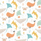 HWA1301W Ocean Adventure Seafoam Spice Wallpaper by Hoopla Walls