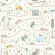 Road Trip Popcorn Peekaboo Wallpaper by Hoopla Walls