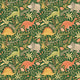 Jurassic Party Olive Jungle Peekaboo Wallpaper by Hoopla Walls