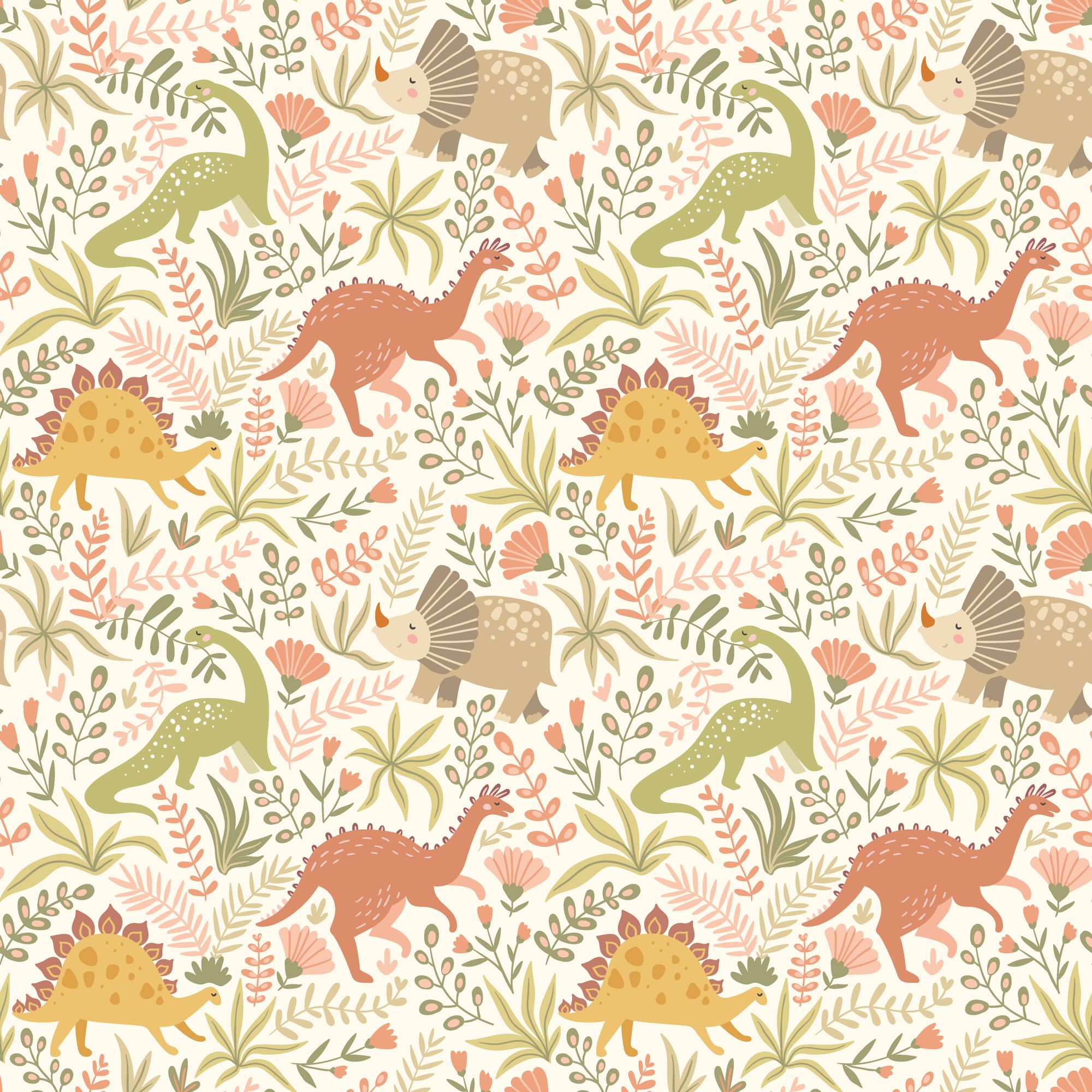 HWA1310W Jurassic Party Bronze Age Wallpaper by Hoopla Walls