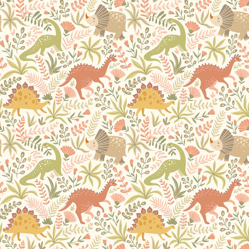 HWA1310W Jurassic Party Bronze Age Wallpaper by Hoopla Walls