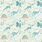 HWA1311W Jurassic Party Denim Mix Wallpaper by Hoopla Walls