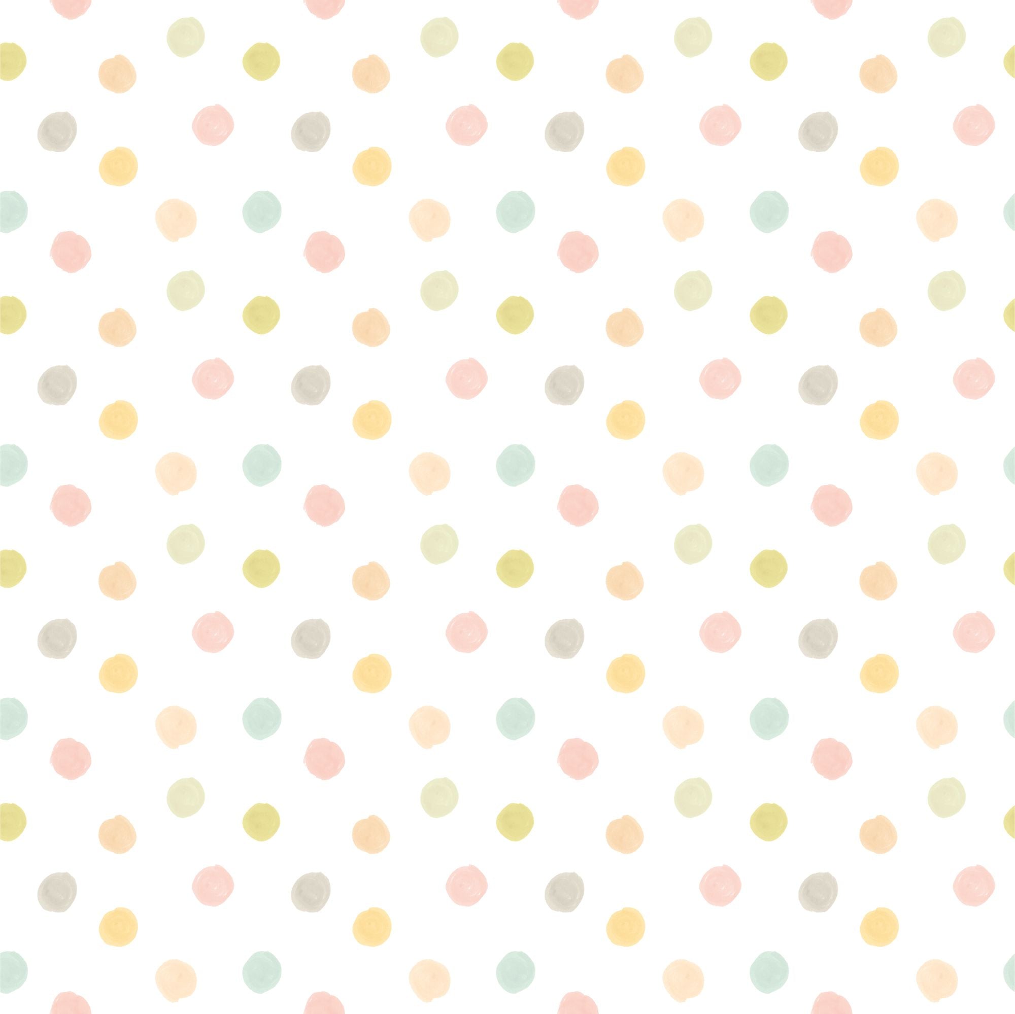 HWA1316W Dotty Pastel Riot Wallpaper by Hoopla Walls