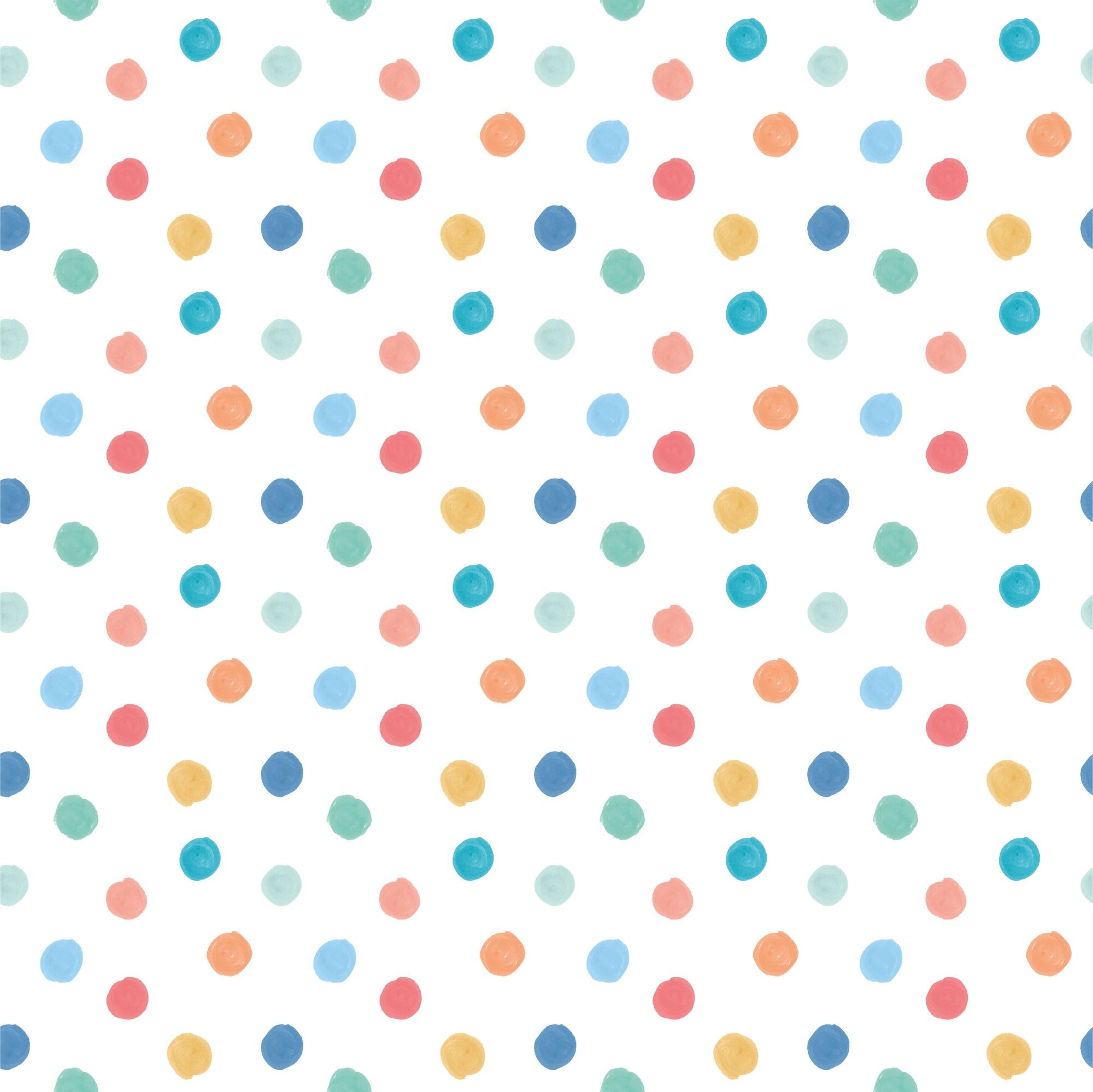 HWA1318W Dotty Teal Mix Wallpaper by Hoopla Walls