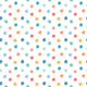Dotty Teal Mix Peekaboo Wallpaper by Hoopla Walls