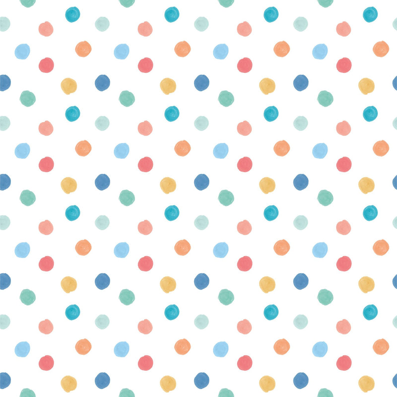 HWA1318W Dotty Teal Mix Wallpaper by Hoopla Walls