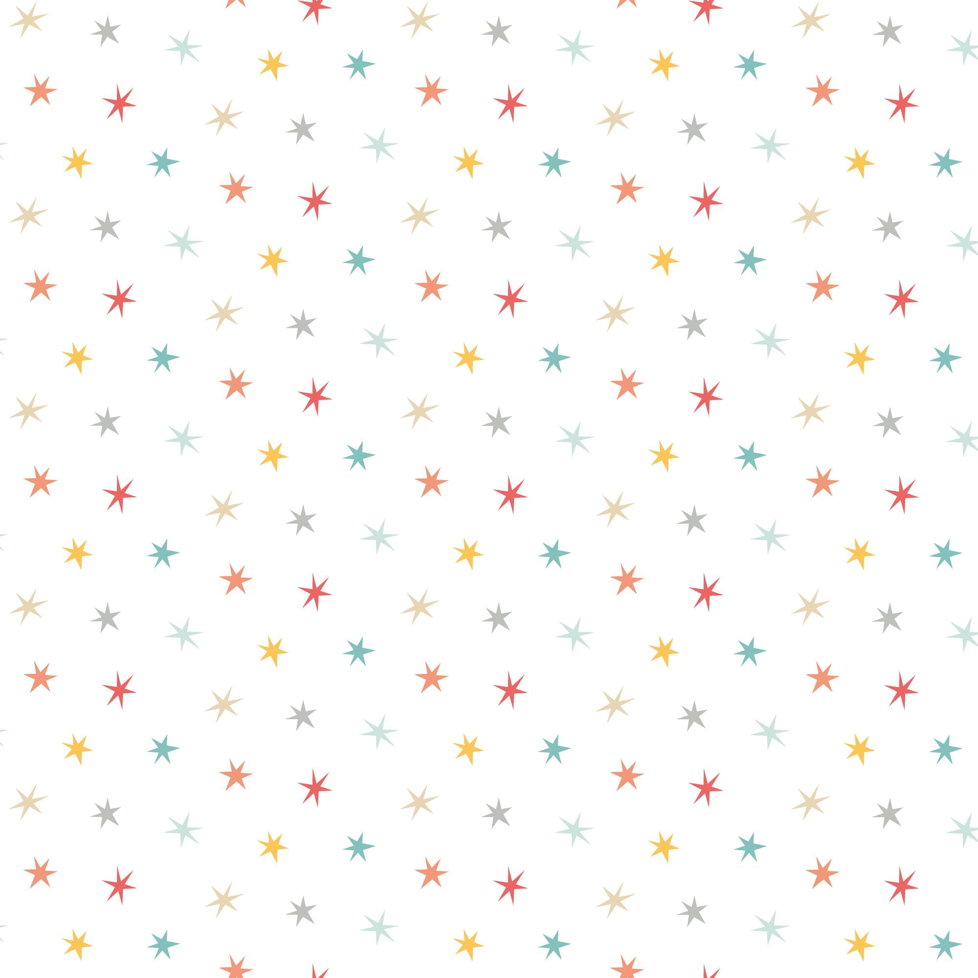 HWA1321W Twinkle Stars Ginger & Denim Wallpaper by Hoopla Walls