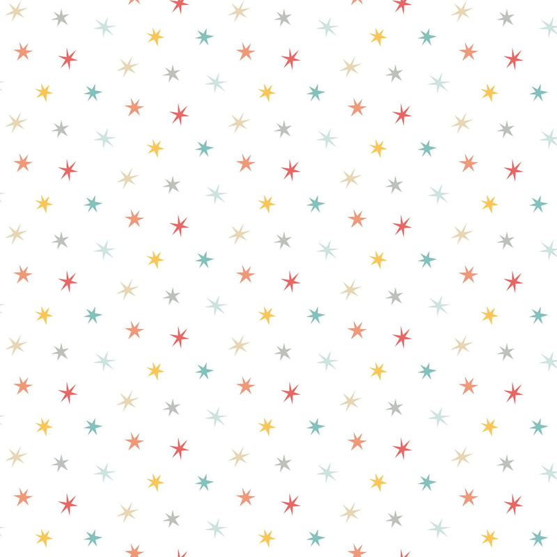 HWA1321W Twinkle Stars Ginger & Denim Wallpaper by Hoopla Walls