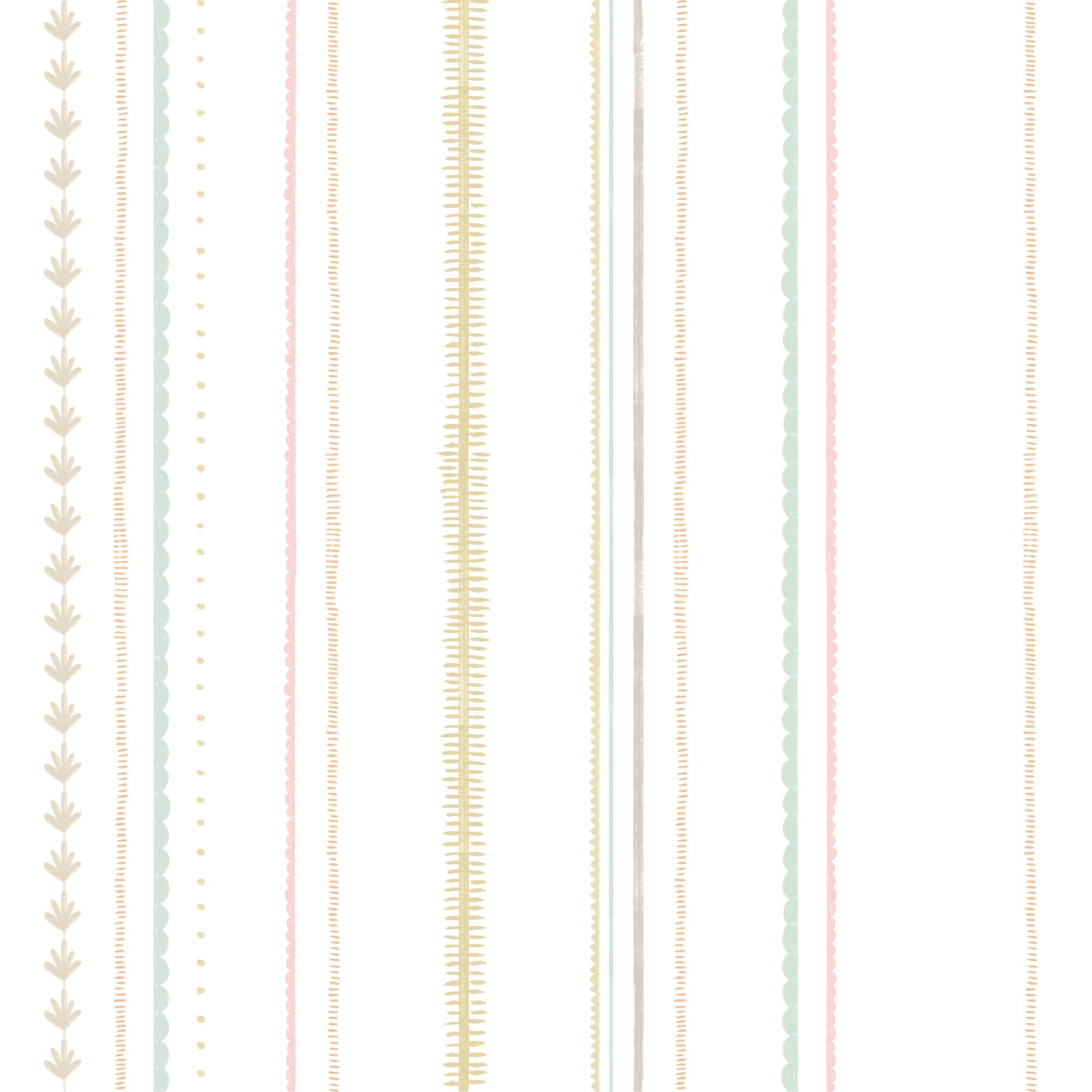 HWA1322W Stripey Dolly Mixtures Wallpaper by Hoopla Walls