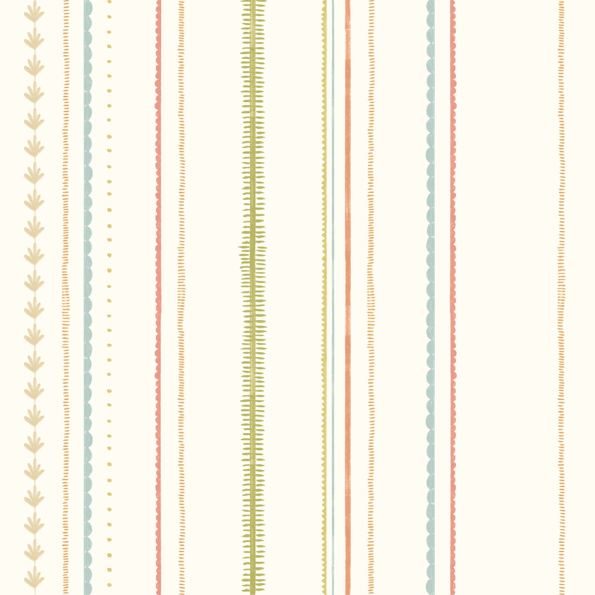 HWA1324W Stripey Ginger Mix Wallpaper by Hoopla Walls