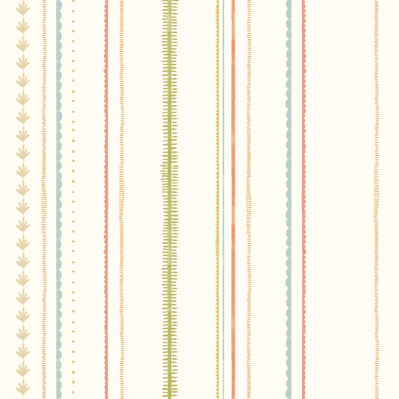 HWA1324W Stripey Ginger Mix Wallpaper by Hoopla Walls