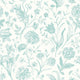 Floral Toile Duck Egg Blue Purity Wallpaper by Hoopla Walls