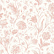 Floral Toile Soft Coral Purity Wallpaper by Hoopla Walls