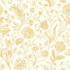 HWA1328W Floral Toile Rich Butter Wallpaper by Hoopla Walls