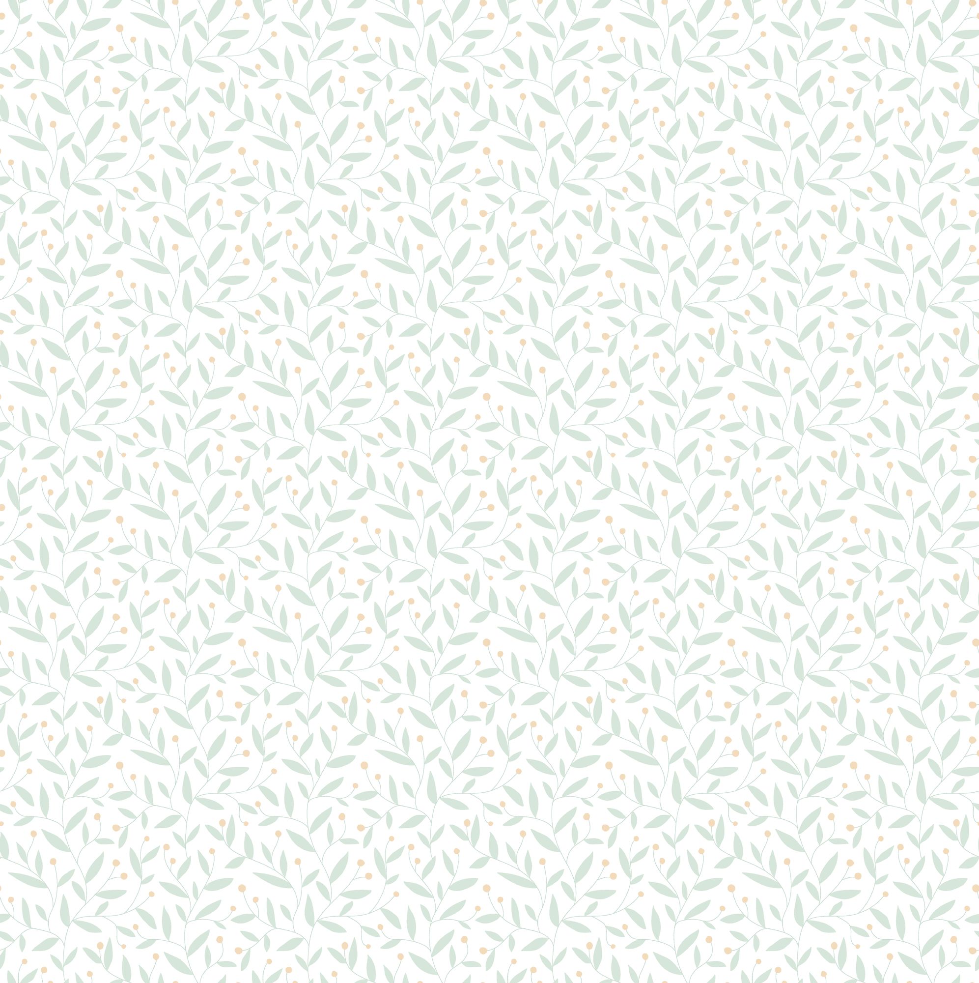 HWA1340W Dotty Vine Seafoam Wallpaper by Hoopla Walls