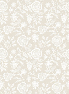 HWA1347W Evelyn Trail Bone Wallpaper by Hoopla Walls
