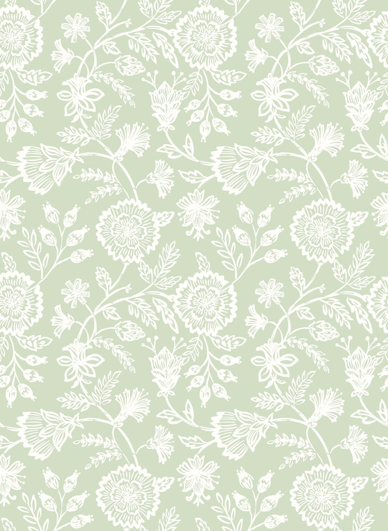 HWA1349W Evelyn Trail Pear Wallpaper by Hoopla Walls