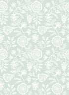 HWA1350W Evelyn Trail Soft Petrol Wallpaper by Hoopla Walls