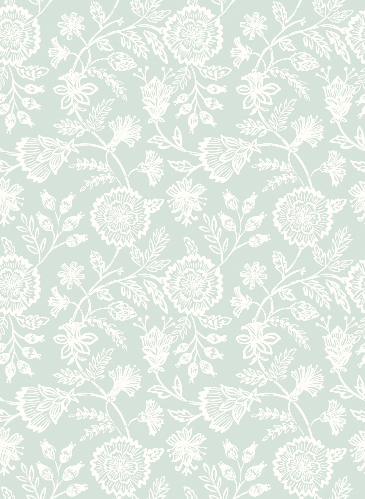 HWA1350W Evelyn Trail Soft Petrol Wallpaper by Hoopla Walls
