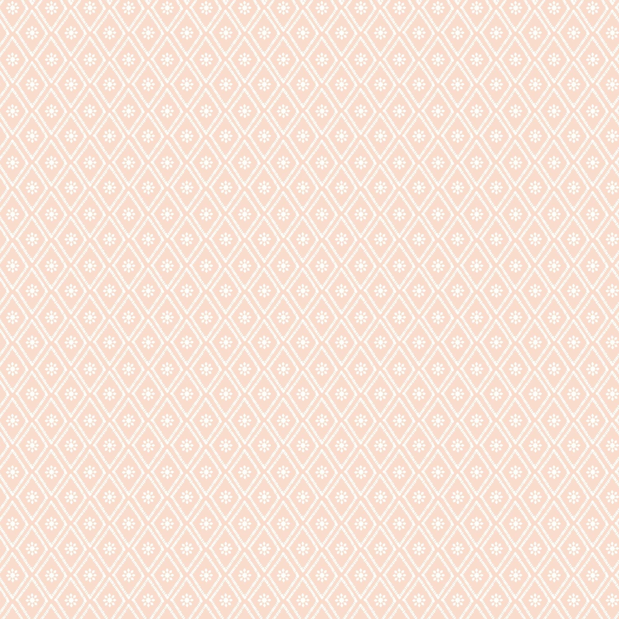HWA1352W Ditsy Diamond Blush Wallpaper by Hoopla Walls