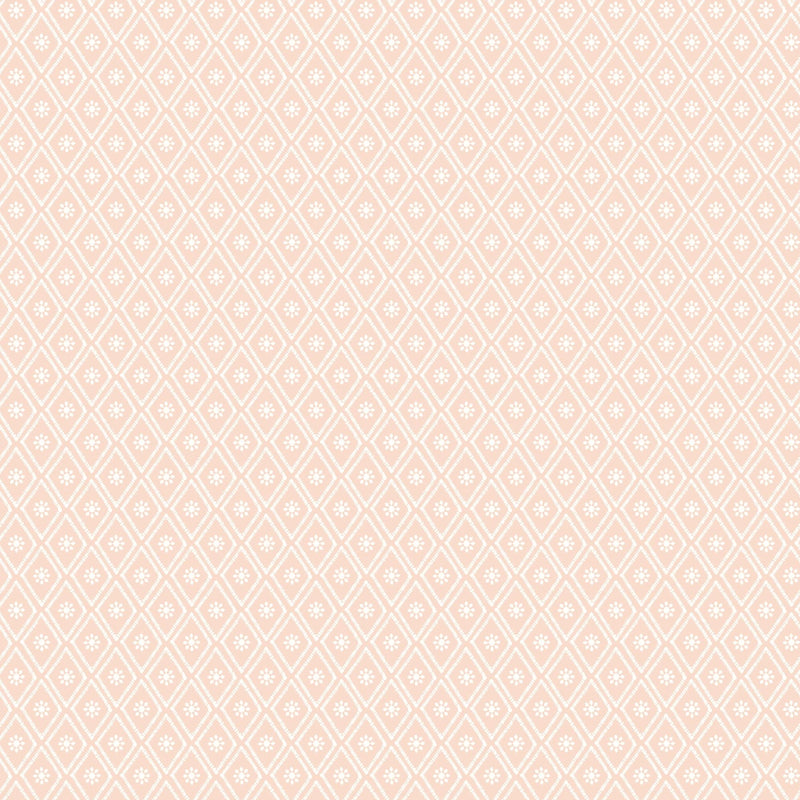 HWA1352W Ditsy Diamond Blush Wallpaper by Hoopla Walls