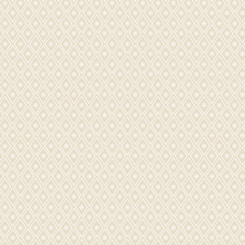 HWA1354W Ditsy Diamond Parchment Wallpaper by Hoopla Walls