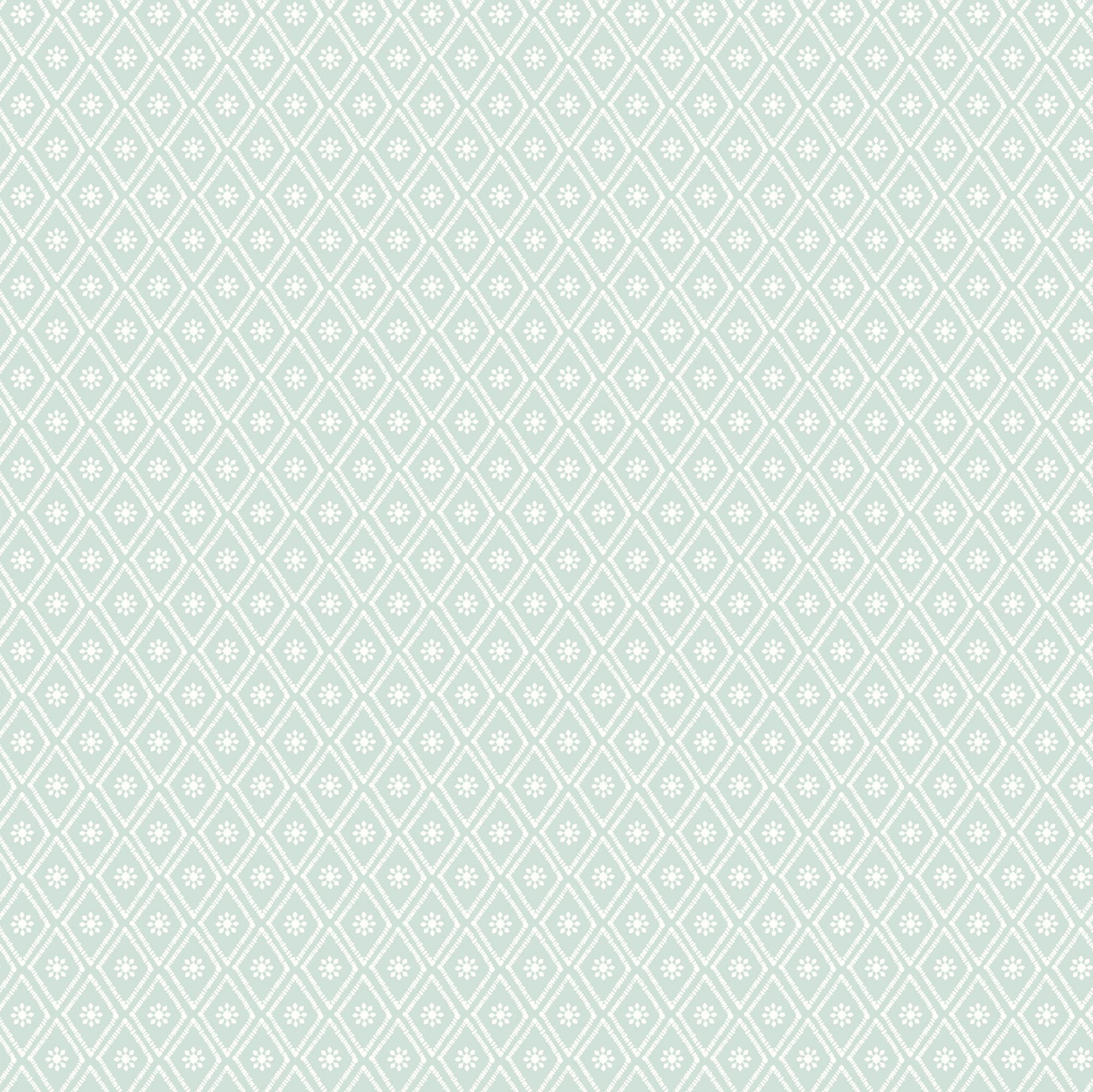 HWA1356W Ditsy Diamond Seaglass Wallpaper by Hoopla Walls
